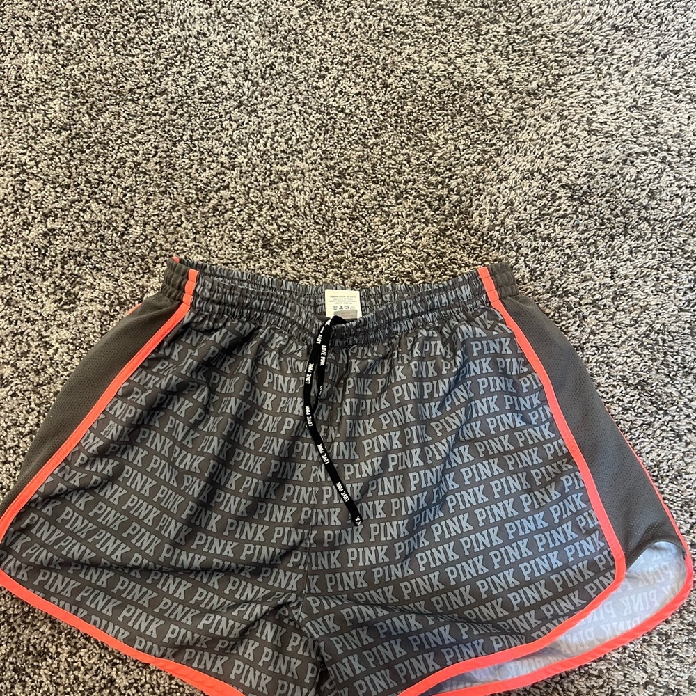 PINK Victoria's Secret Women's Gray and Black Shorts
